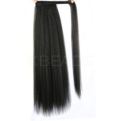 Long Straight Ponytail Hair Extension Magic Paste OHAR-D007-01-1