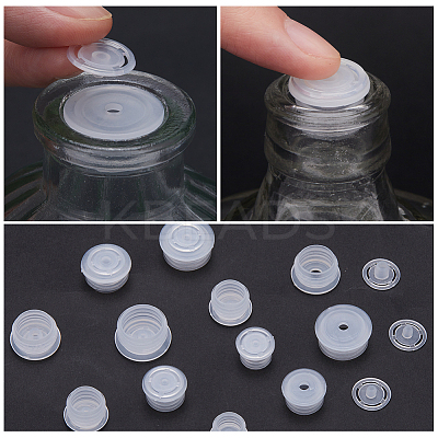 80 Sets 4 Styles Plastic Dustproof Bottle Stoppers AJEW-GF0008-15B-1