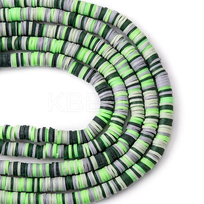 Handmade Polymer Clay Beads Strands CLAY-R089-6mm-T02B-27-1