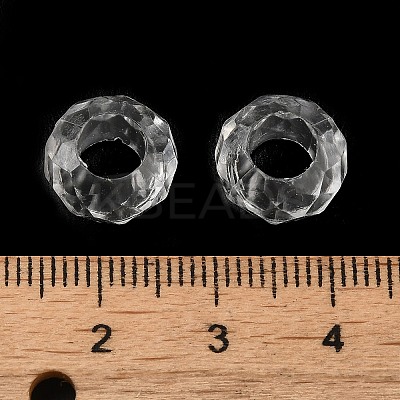 Transparent Acrylic European Beads TACR-G048-09-1