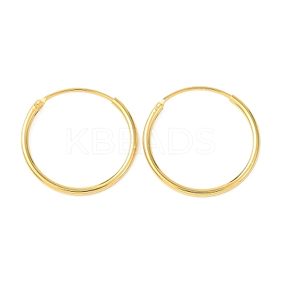 925 Sterling Silver Huggie Hoop Earrings EJEW-C179-05A-G-1