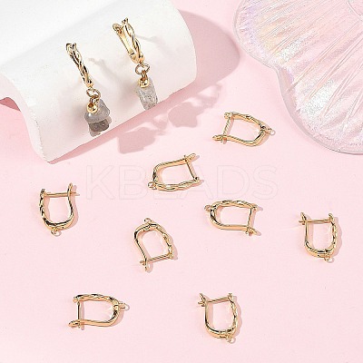 SHEGRACE Brass Hoop Earring Findings XGRQ79069-949G-1