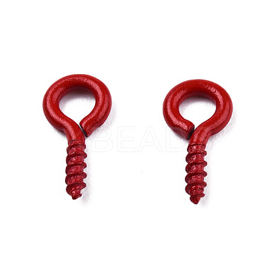 Spray Painted Iron Screw Eye Pin Peg Bails IFIN-N010-002B-09-1