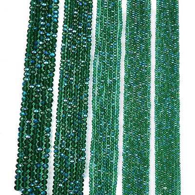 Electroplate Glass Beads Strands EGLA-A044-T2mm-L18-1