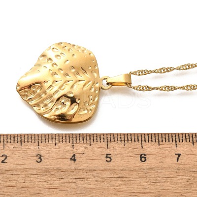 Summer Beach 304 Stainless Steel Pendant Rope Chain Necklaces for Women LS-STAS-Z108-01G-03-1