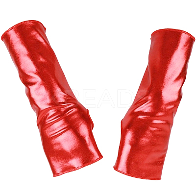 PU Leather Fingerless Gloves AJEW-WH20018-116C-1