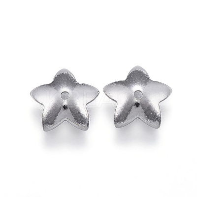 Tarnish Resistant 304 Stainless Steel Flower Bead Caps LS-STAS-G124-28P-1