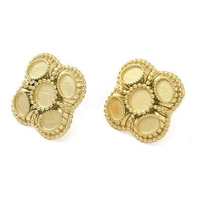 304 Stainless Steel Stud Earrings Findings STAS-G317-09G-1
