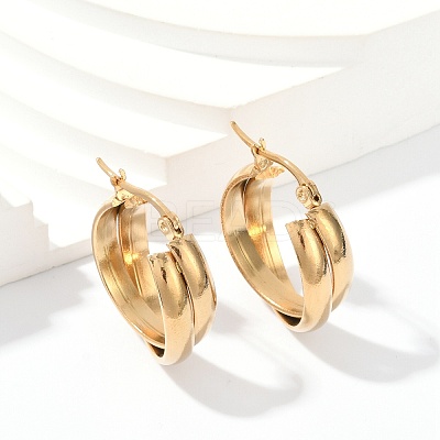 201 Stainless Steel Hoop Earrings EJEW-Q026-20G-1