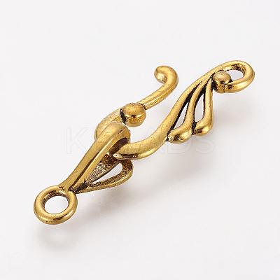 Tibetan Style Hook and Eye Clasps LS-GLF1157Y-1