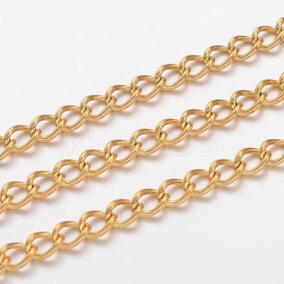 Ion Plating(IP) 304 Stainless Steel Twisted Chains CHS-H007-24G-1