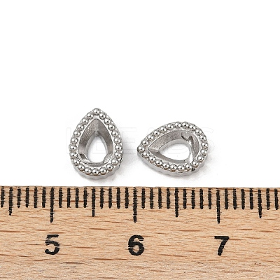 304 Stainless Steel Rhinestone Cabochon Settings STAS-G356-04P-01-1