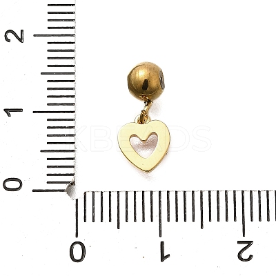 304 Stainless Steel Rhinestone Charms STAS-M109-05G-02-1