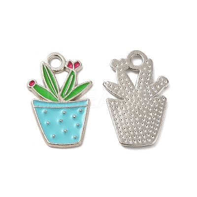 Alloy Enamel Pendants ENAM-G211-01P-1