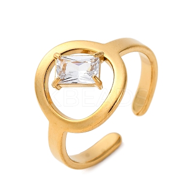 304 Stainless Steel Adjustable Cuff Rings for Women LS-RJEW-B126-06G-02-1