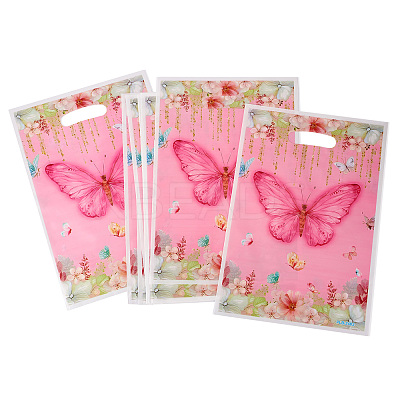 10Pcs Rectangle with Butterfly Pattern Paper Gift Bags CARB-TAC0002-04-1