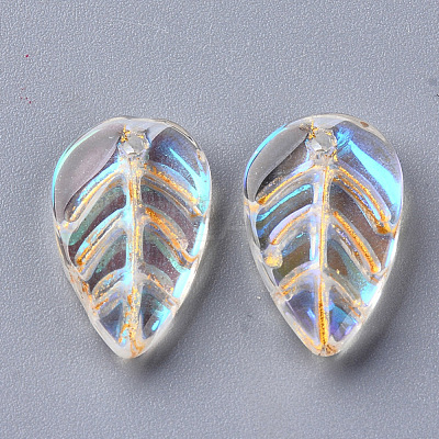 Transparent Glass Pendants GLAA-S054-002C-01-1