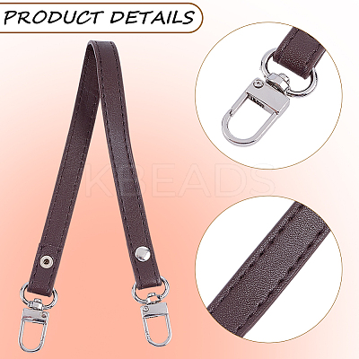 4Pcs 4 Colors Imitation Leather Bag Handles FIND-CL0001-43-1