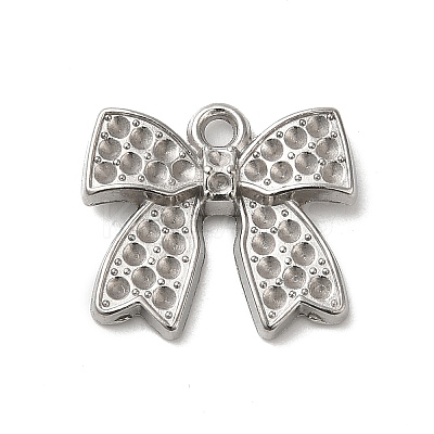 Non-Tarnish 304 Stainless Steel Pendant Rinestone Settings STAS-I203-65P-1