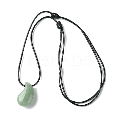 Natural & Synthetic Gemstone Pendant Necklaces NJEW-C046-03-1