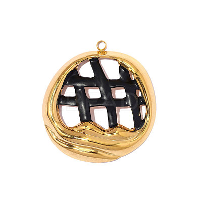 304 Stainless Steel Pendants STAS-OY012-75G-1
