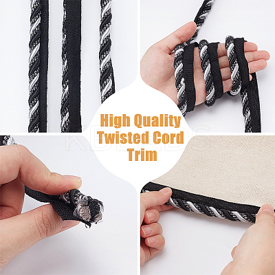 12.5M Polyester Twist Lip Cord Trim OCOR-WH0105-005B-1
