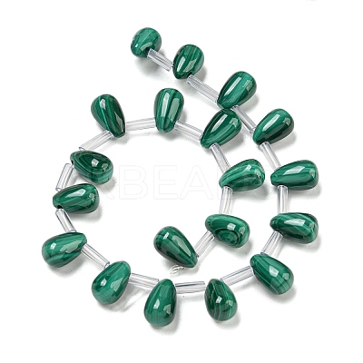 Natural Malachlite Beads Strands G-Q185-A01-01-1