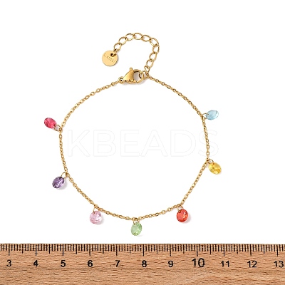 304 Stainless Steel Charm Bracelets LS-BJEW-A047-04G-1