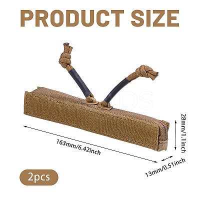 Nylon & Plastic Outdoor Tactical Vest Zipper Strip DIY-WH0128-60A-1