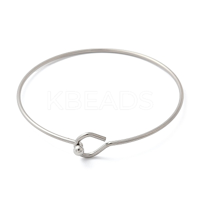 304 Stainless Steel Bangles for Women BJEW-C088-01P-1