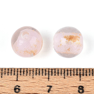 Handmade Gold & Silver Foil Glass Beads FOIL-N030-03A-01H-1