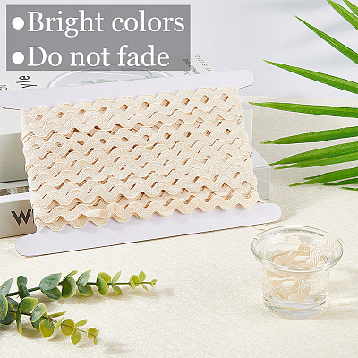 Cotton Wavy Fringe Trim Ribbon OCOR-GF0004-49F-1