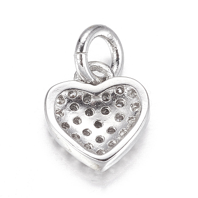 Brass Micro Pave Cubic Zirconia Charms LS-ZIRC-P060-41P-1