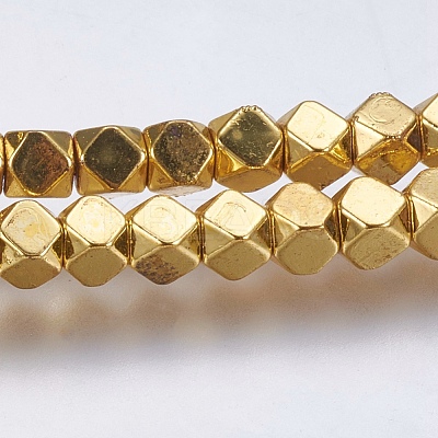 Electroplate Non-magnetic Synthetic Hematite Bead Strands G-K237-08I-1
