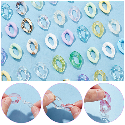 DIY Curb Chains Earrings Bracelets Necklaces Making Kits DIY-PH0009-28-1