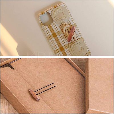 Natural Wooden Buttons WOOD-NB0001-35-1