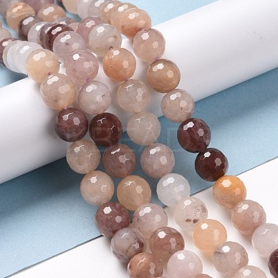 Natural Violet Strawberry Quartz Beads Strands G-E571-02C-1