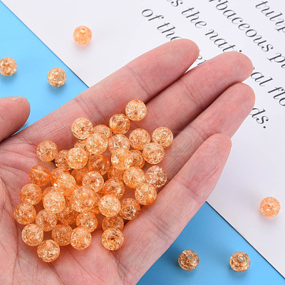 Transparent Crackle Acrylic Beads MACR-S373-66-N05-1
