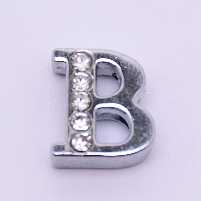 Zinc Alloy Slide Charms ALRI-WH0006-01P-1