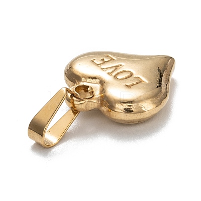Valentine's Day 201 Stainless Steel Charms STAS-I159-02C-G-1