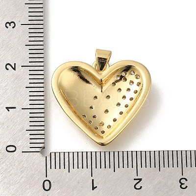 Rack Plating Brass with Cubic Zirconia Pendants KK-Z086-12G-04-1