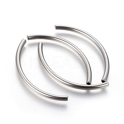 Non-Tarnish 304 Stainless Steel Tube Beads X-STAS-G192-19P-1