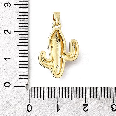 Brass Micro Pave Cubic Zirconia Pendants KK-P336-39G-02-1
