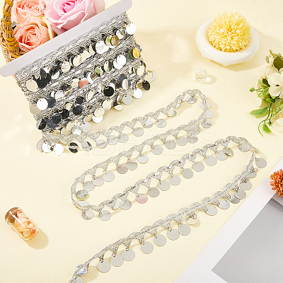 Polyester Ribbons with Flat Round Tassel OCOR-WH20012-53A-1