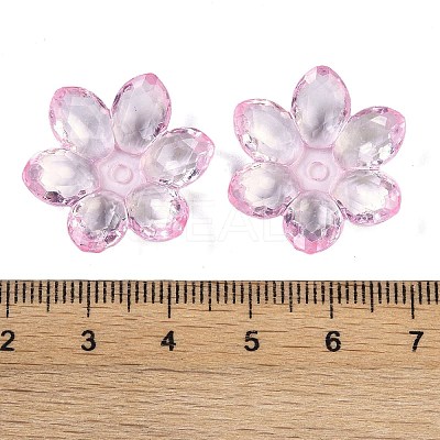 Transparent Acrylic Bead Caps OACR-H118-03I-1