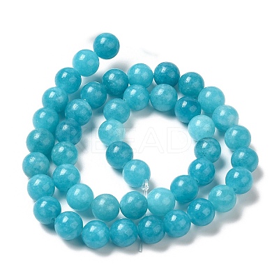 Natural Dyed White Jade Beads Strands G-M402-C03-03-1