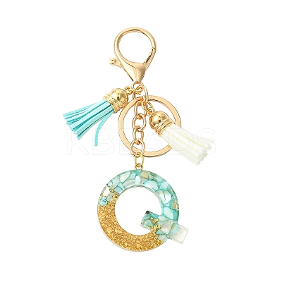 Transparent Epoxy Resin Pendant Keychains KEYC-FS00022-17-1