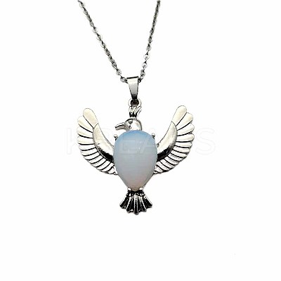 Peace Dove Water Droplet Crystal Necklace Pendant Fashion Ornament Simple Pendant VL5109-7-1