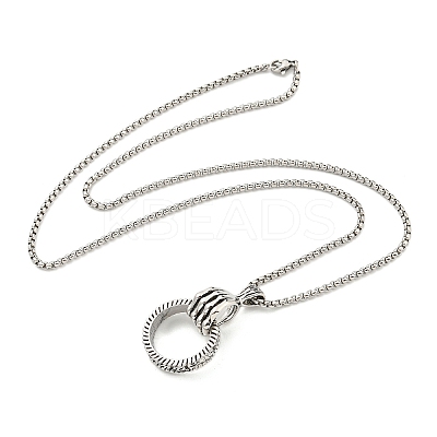 Alloy Pendant Necklace NJEW-B103-01AS-01-1