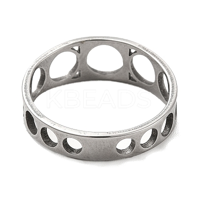 Non-Tarnish 201 Stainless Steel Finger Rings RJEW-G278-04P-1